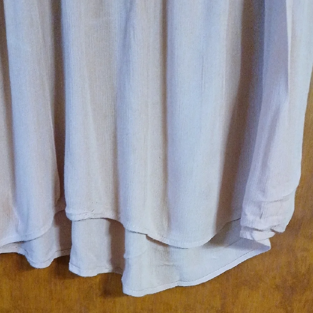 Xhilaration Sleeveless Blouse with Lace Detail   Peachy - Picture 4 of 7